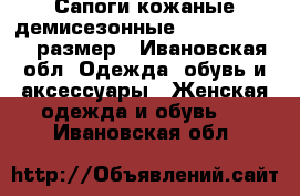 Сапоги кожаные демисезонные Paolo Conte 38 размер - Ивановская обл. Одежда, обувь и аксессуары » Женская одежда и обувь   . Ивановская обл.